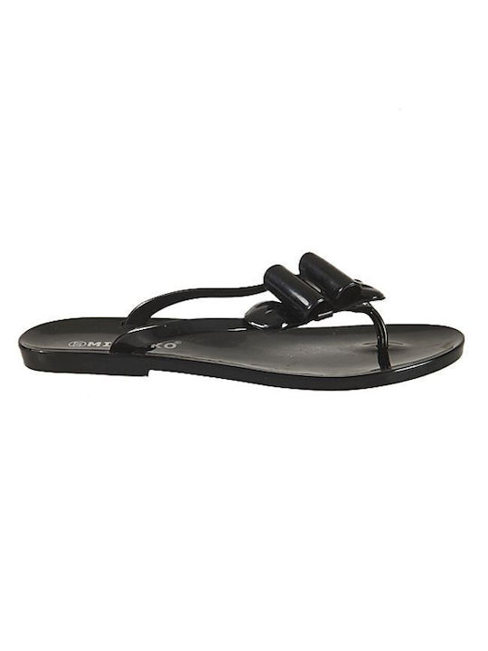 Mitsuko Women's Flip Flops Black