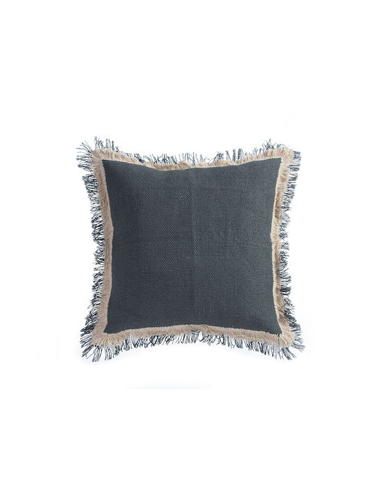 Nef-Nef Homeware Sofa Cushion Klingon From 100% Cotton Anthracite 60x60cm