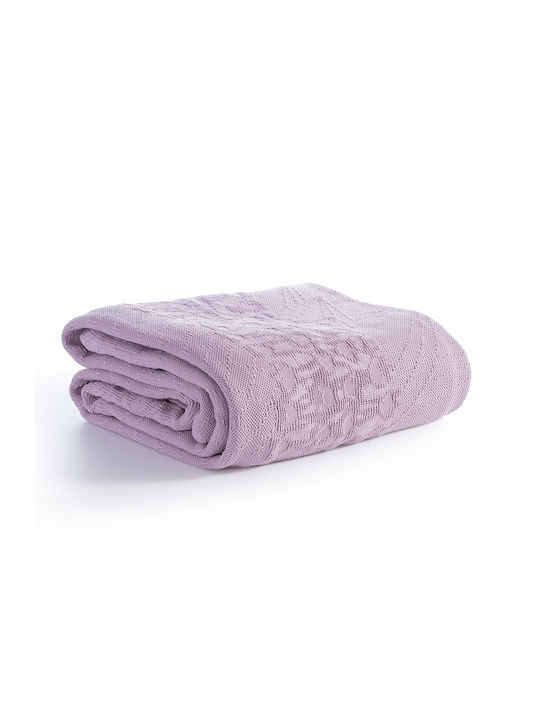 Nef-Nef Homeware Vendetta Κουβέρτα Πικέ Υπέρδιπλη 230x250εκ. Mauve