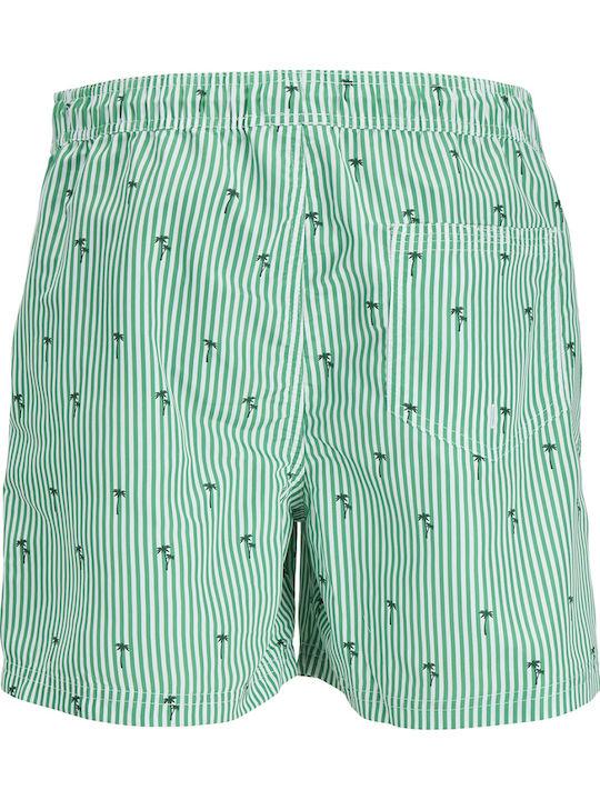 Costum de Baie Bărbătesc Pantaloni Scurți Green Bee Aqua cu Dungi