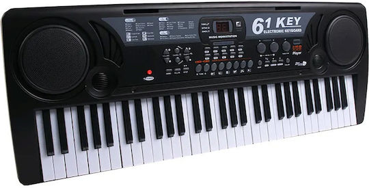 Tastatur Schone Klange mit 61 Tasten mit Notenständer Schwarz