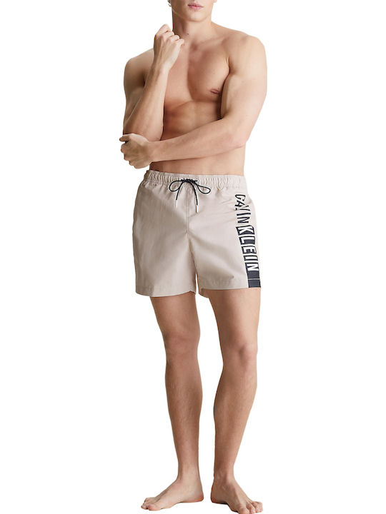 Men's Swimwear Shorts Ace/stony Beige with Patterns