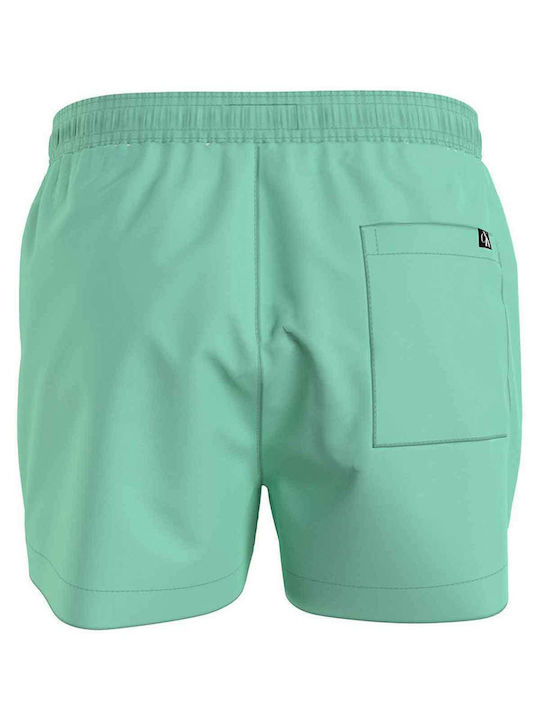 Calvin Klein Drawstring Men's Swimwear Shorts Green Camo