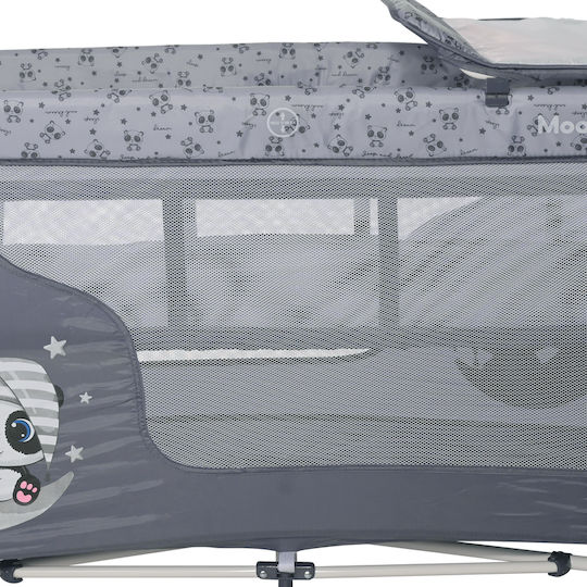 Lorelli Moonlight Кошара за игра 2 Нива с Променяща се Повърхност & Матрак Бежов 126x70см