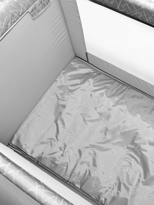 Lorelli Torino Plus Playpen 2 Levels with Changing Table & Mattress Fog Striped 127x68cm