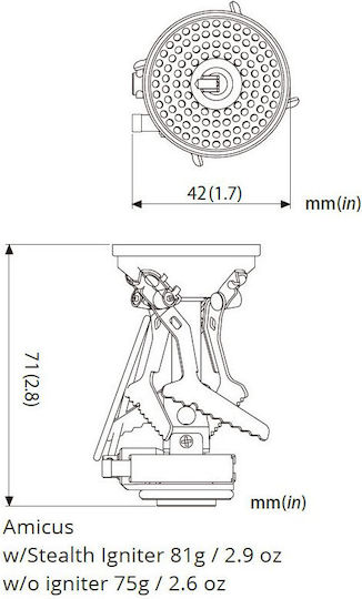 Soto Amicus Εστία Υγραερίου για Φιάλη 81gr