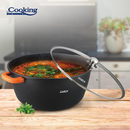 Heinner Dark Line Βαθιά Κατσαρόλα από Αλουμίνιο 23lt / 44cm