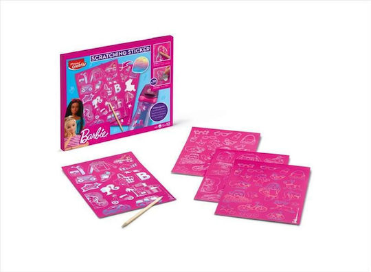 Scratch & Sketch Kreatives Set Kratzen & Skizzieren Sticker Barbie