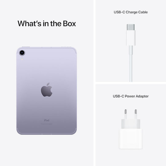Apple iPad Mini 2021 5G 8.3Inches (4GB/256GB) Purple
