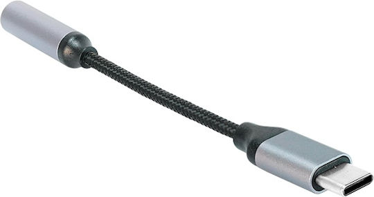 Beline Μετατροπέας USB-C male σε 3.5mm female Γκρι 1τμχ