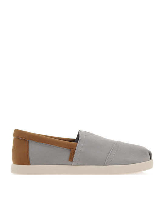 Alpfwd Espadrille Leather Men's Espadrilles in Gray Color