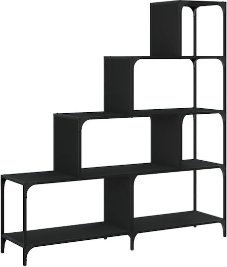 Bibliotecă Neagră 139x33.5x149cm