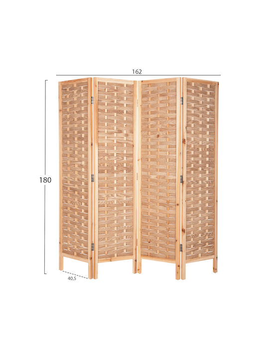 HomeMarkt Sentinel Dekorativer Raumteiler aus Bambus 162x180cm
