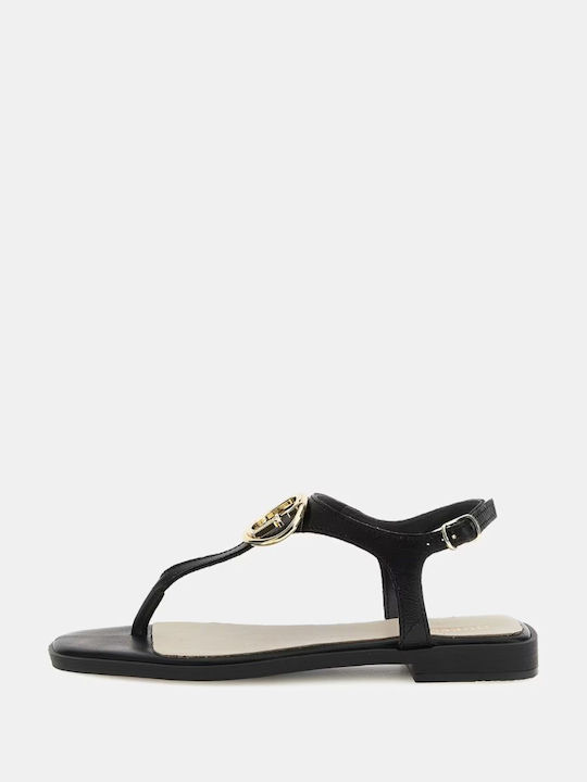 Guess Miry Women's Flat Sandals in Black Color