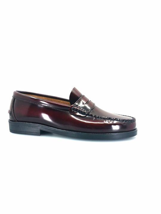 Boxer Men's Leather Loafers Burgundy