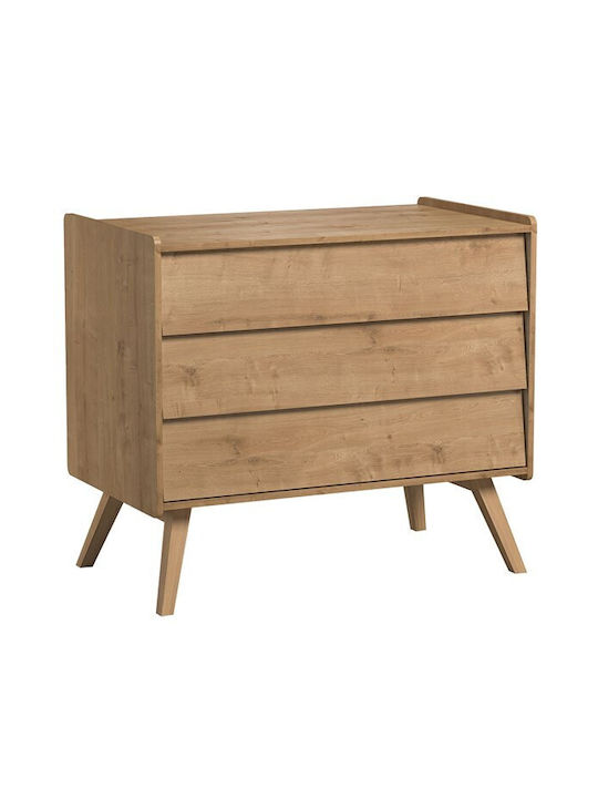 Vintage Βρεφική Συρταριέρα με 3 Συρτάρια 100x58.5x90cm