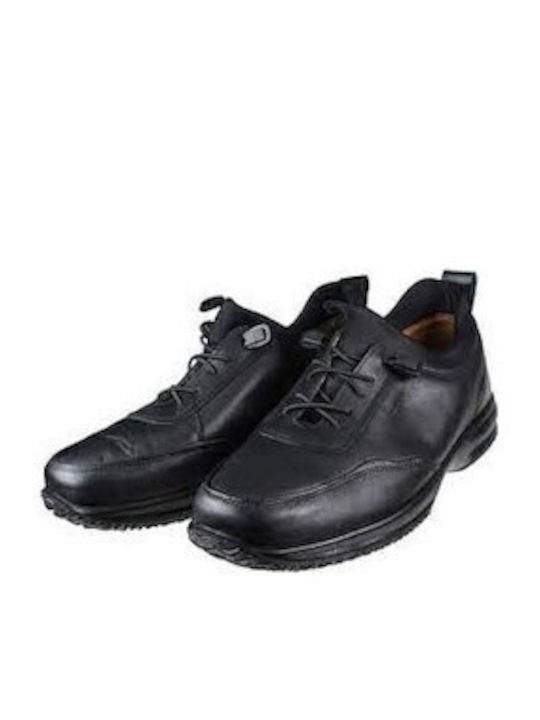 Boxer Piele Pantofi casual pentru bărbați Negre