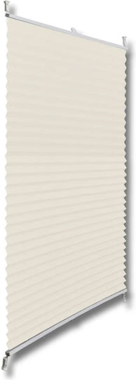 Cream Pleated Shade System 90 X 200 Hectare - Cream