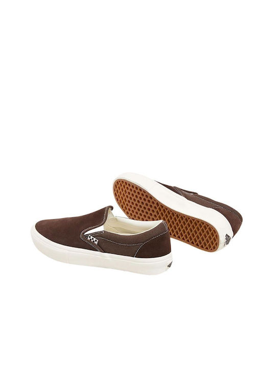 Skate Men's Slip-Ons Chocolate Brown