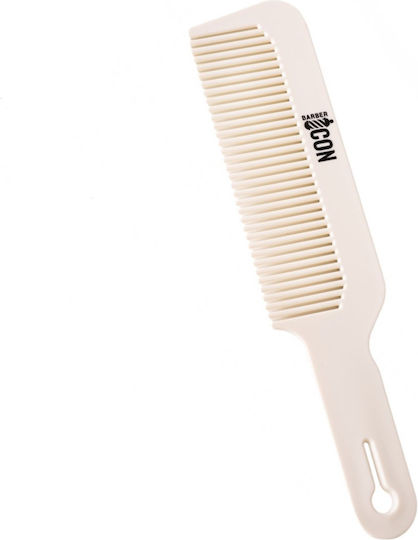 Barbier Icon Clipper Kamm Barbierkamm Weiß