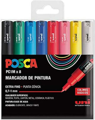 Posca Markers 3mm Colorful 8pcs