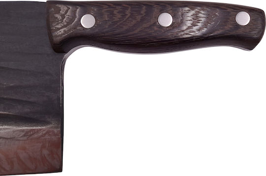 Set Pirate Skull Axe 39 Cm Wave Blade Knife 30 Cm Depox Stainless Steel Black