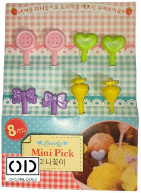 Forks Party in many colours 8pcs