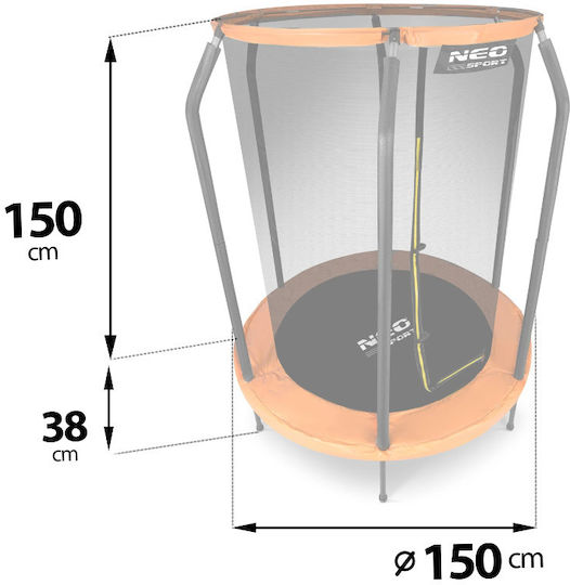NEO Sport Kids Trampoline 150cm with Net