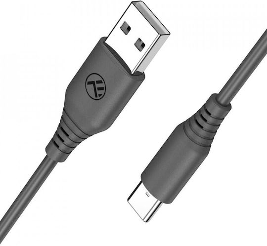Tellur USB 2.0 Cable USB-C male - USB-A Μαύρο 1m