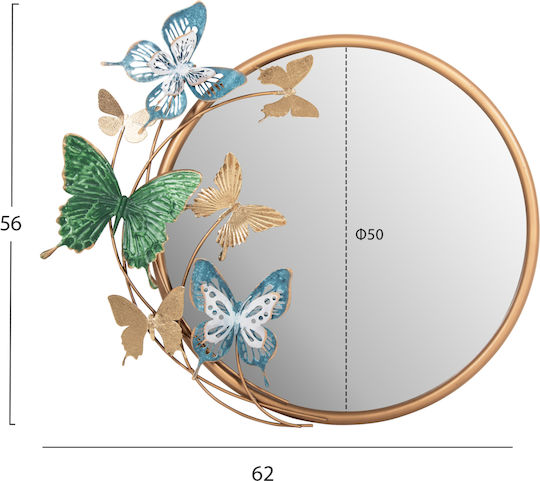 HomeMarkt Καθρέπτης Διαμέτρου 50cm