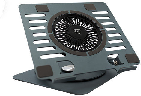 White Shark GCP-16 Ice Monster Cooling Pad for Laptop up to 17.3" with 1 Fan and Lighting Gray