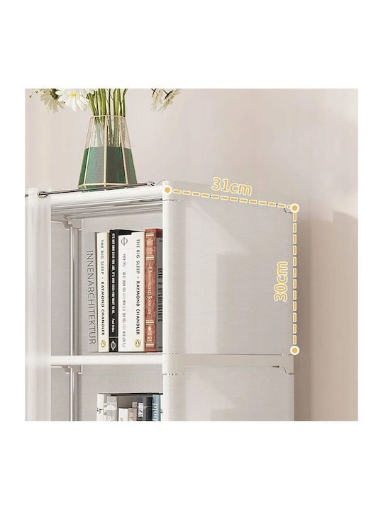 Μονόφυλλη Ντουλάπα Συρόμενη Λευκή 40x28x125cm