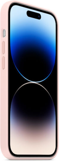 Apple Umschlag Rückseite Silikon Chalk Pink (iPhone 14 Pro)