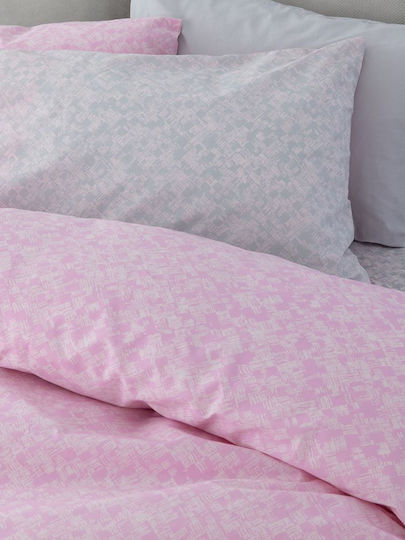 Palamaiki Bettwäsche-Set Einzel 170x260cm. Fashion Life Fl6234 Rosa 3Stück