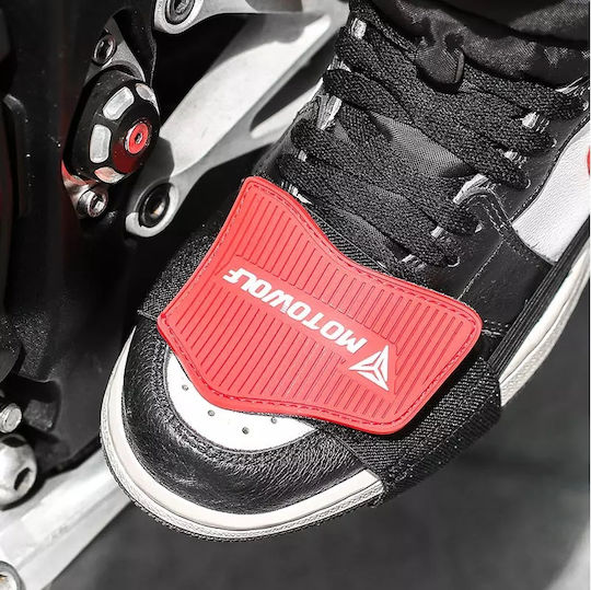 Motowolf Protecție pentru pantof pentru maneta de schimbare a vitezelor a motocicletei Negru