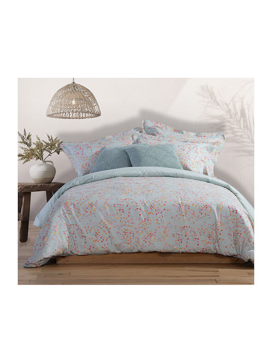 Nef-Nef Pleasant Cuvertură Extra-dublu Bumbac Aqua 240x230cm