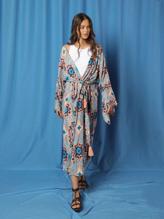 Achilleas Accessories Women's Maxi Kimono Beachwear Multicolour