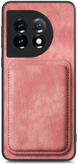 Card Magnetic Wallet Πλαστικό Ροζ (OnePlus 12)