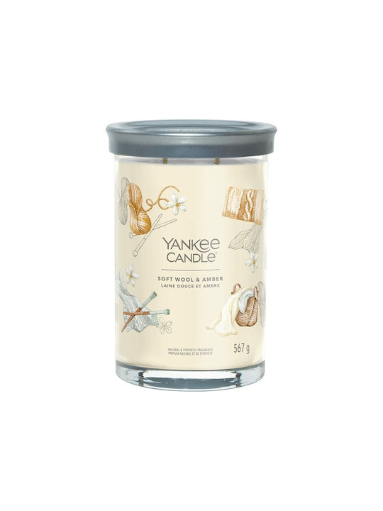 Αρωματικό Κερί Yankee Candle 567 G Wool & Amber