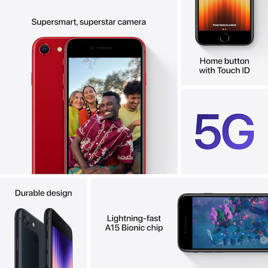 Apple iPhone SE 2022 (4GB/128GB) Midnight