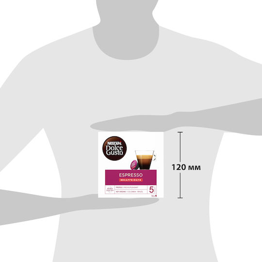 Nescafe Κάψουλες Espresso Dolce Gusto Espreso Decaf Decaffeine Συμβατές με Μηχανή Dolce Gusto 16caps