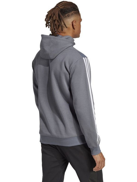 Adidas Tiro 23 League Men's Sweatshirt with Hood & Pockets Gray