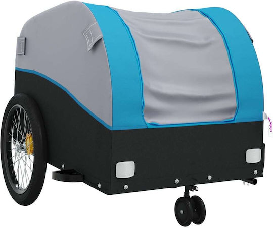 Vidaxl Anhänger Fahrradzubehör Schwarze Blaue 30 Kilo Eisen