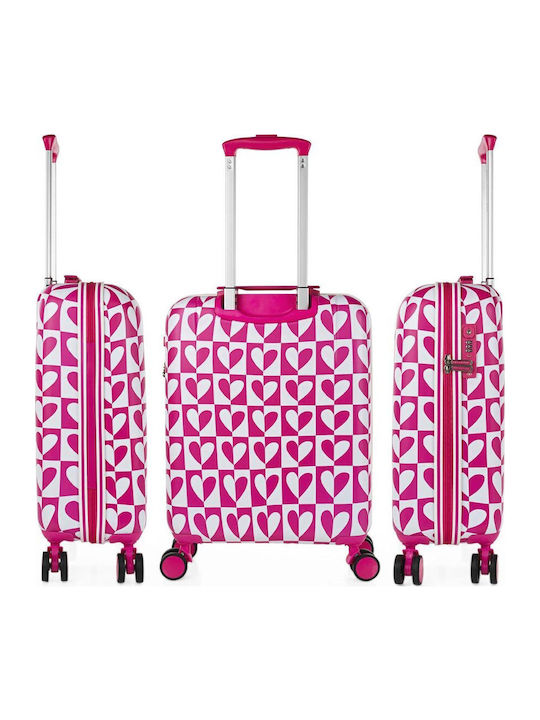 Agatha Ruiz De La Prada Kinder Kabinen Hart Fuchsie mit 4 Räder Höhe 55cm