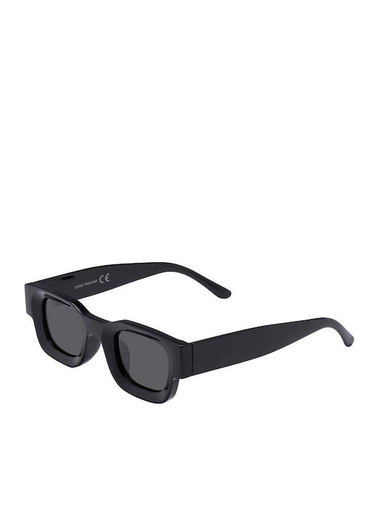 Oggi Unisex Sonnenbrillen mit Schwarz Horn umrandetem Rahmen und Schwarz Polarisiertem Glas