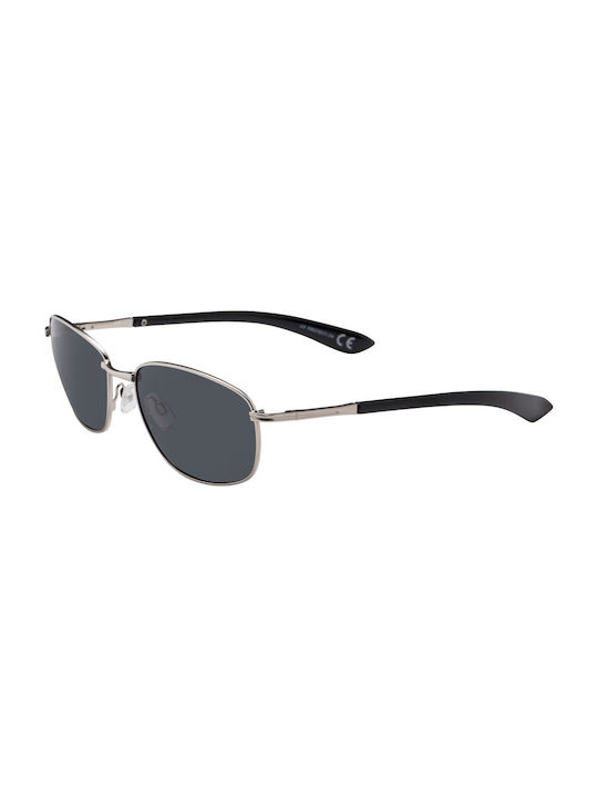 Sunglasses with Silver Metal Frame and Gray Polarized Lens 205015-3