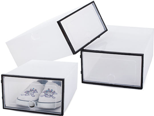Plastic Casetă pentru Pantofi în Culoare Alb 34.5x24x14cm 1buc