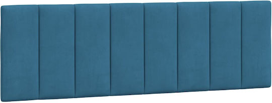 vidaXL Fabric Bed Headboard Cushion Blue 160x45cm