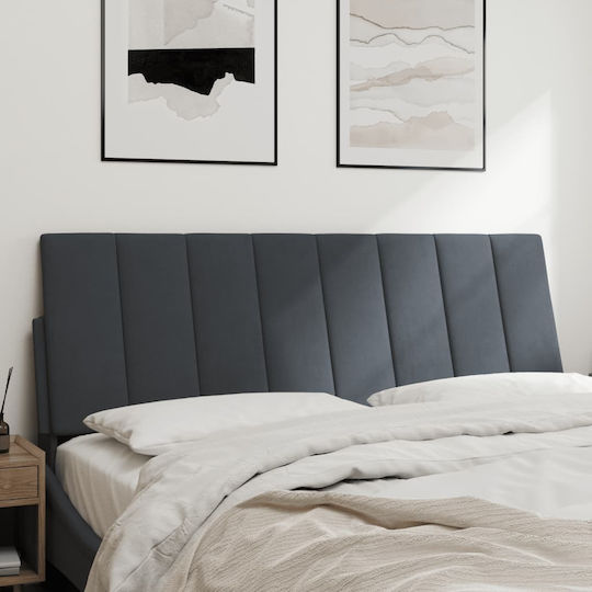 vidaXL Fabric Back Cushion for Bed Headboard Dark Gray 120x45cm
