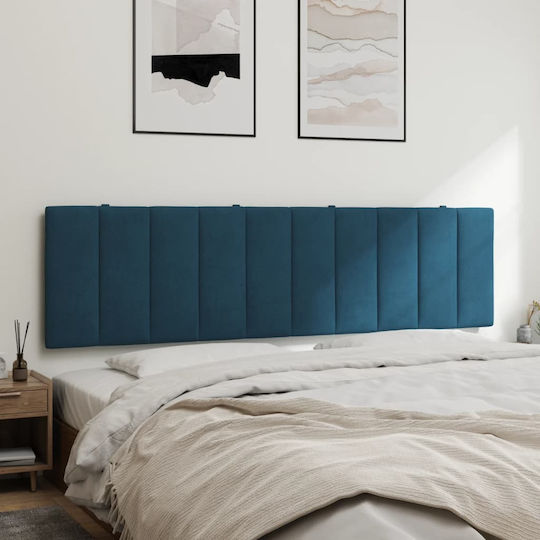 vidaXL Fabric Bed Headboard Cushion Blue 180x45cm
